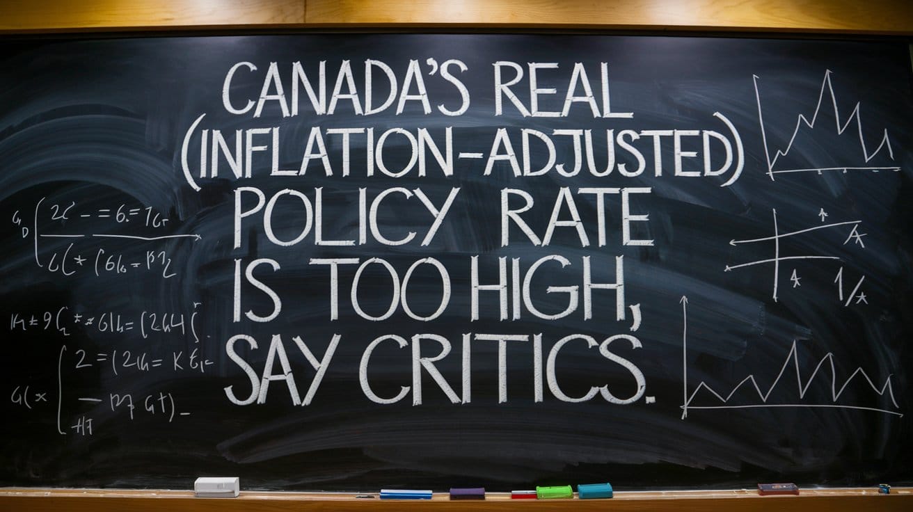 Canada's Real Policy Rate is Screaming for a Half-Point Rate Cut